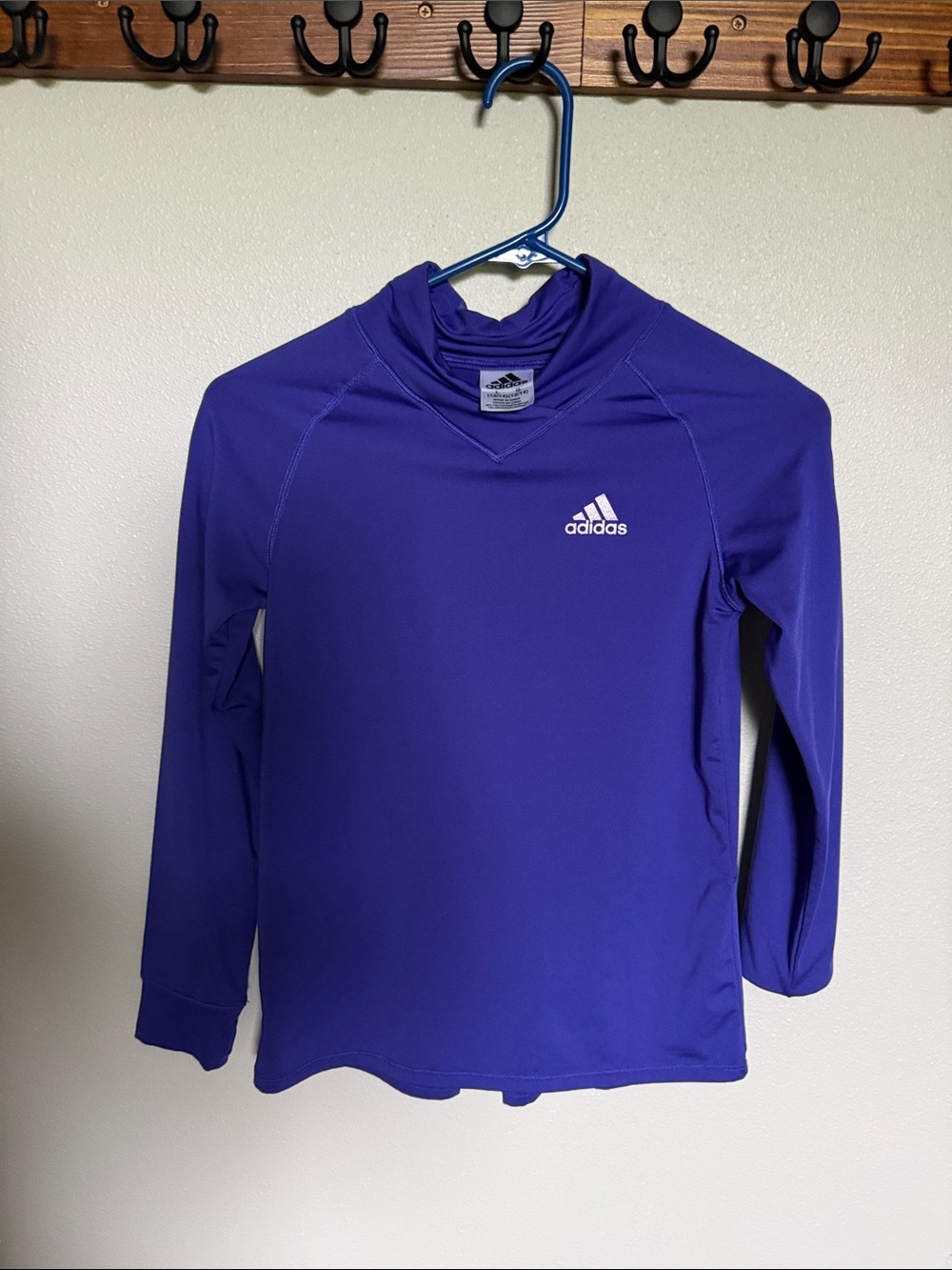 adidas Purple Long Sleeve Performance Top